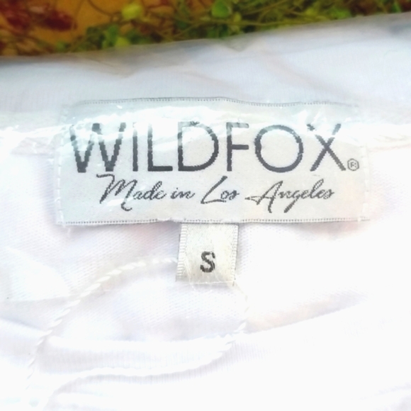 WILDFOX White French Terry Red Ribbon Present Wrap Bow BBJ Jumper Pullover Top - Picture 7 of 12